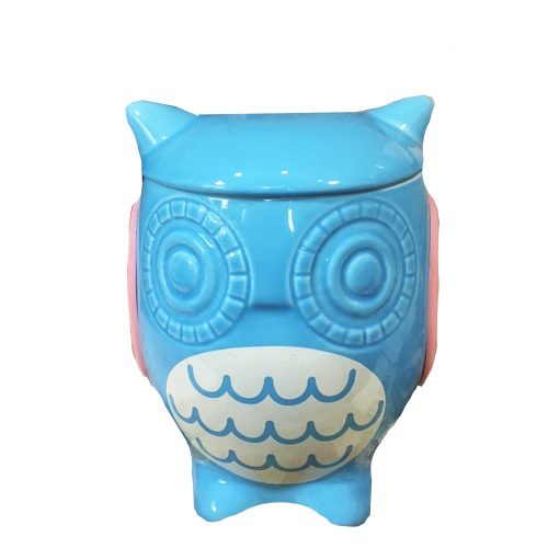 Recipient bucatarie Owl Adrien albastru ceramica
