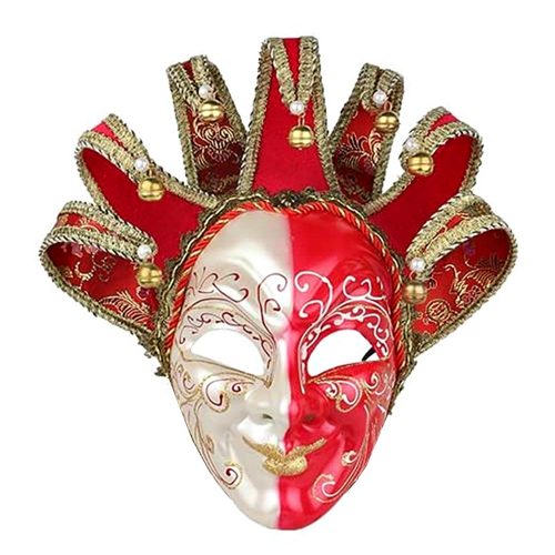Masca venetiana decorativa Red Joker