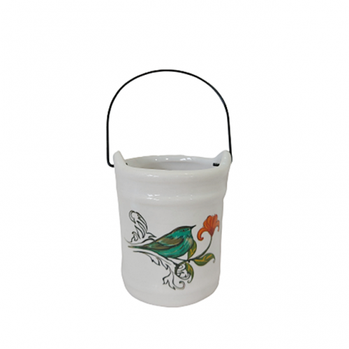 Ghiveci ceramica Birdie suport candela 8cm
