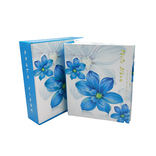 Album foto Blue Flower buzunare plastic 10x15cm